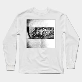 Cinema Strange deathrock goth band text name logo artwork stuff for dark punks Long Sleeve T-Shirt